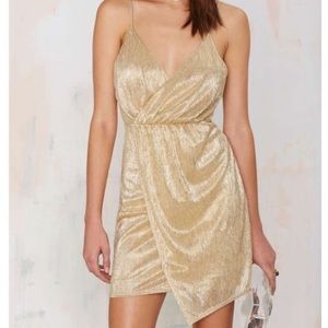 Nasty Gal Gold Dress